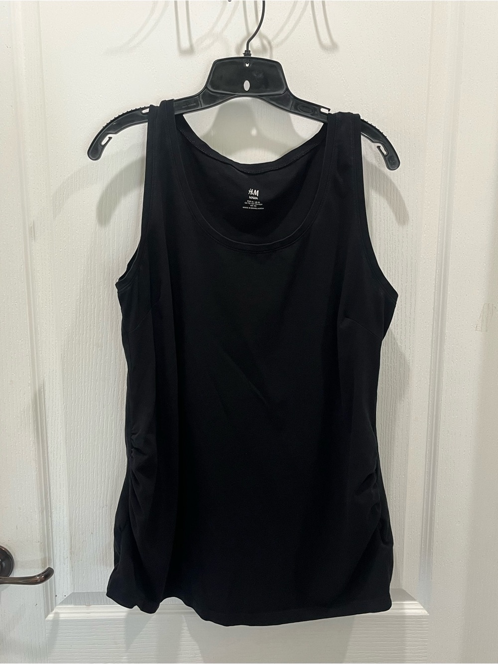 H&M mama black maternity tank top black XL